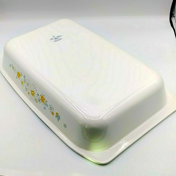 Corning Ware Roaster Pan “Floral Bouquet” Vintage. P-76-B. Made in USA. 17x 11” - Picture 8 of 14